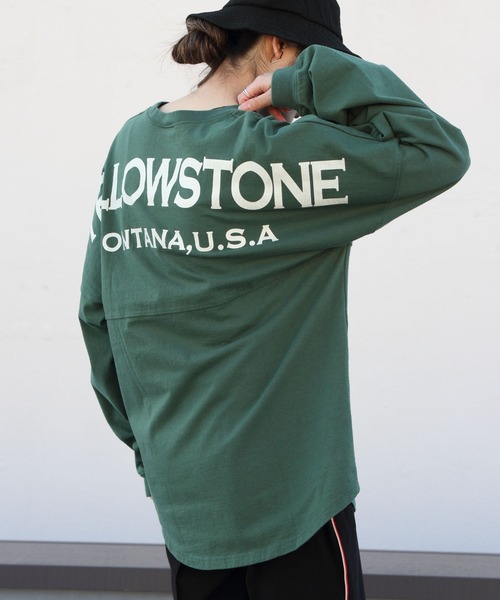 THE SHINZONE(ザ シンゾーン)の「THE SHINZONE/シンゾーン イエローストーンTEE YELLOW STONE TEE(Tシャツ/カットソー・レディース・ネイビー/グリーン/キャメル・FREE)」の2枚目の写真