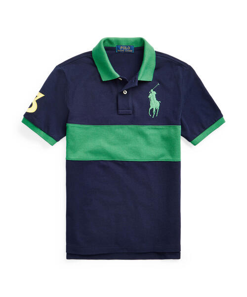 Big Pony コットン メッシュ ポロ シャツ