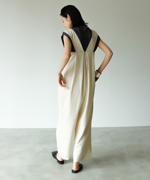 Birthday room（バースデイルーム）の「シンプルカラーコンビネゾン（つなぎ/オールインワン・レディース・ブラック/ピンク/マスタード/ライトベージュ・FREE）」の3枚目の写真