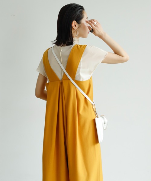 Birthday room（バースデイルーム）の「シンプルカラーコンビネゾン（つなぎ/オールインワン・レディース・ブラック/ピンク/マスタード/ライトベージュ・FREE）」の9枚目の写真