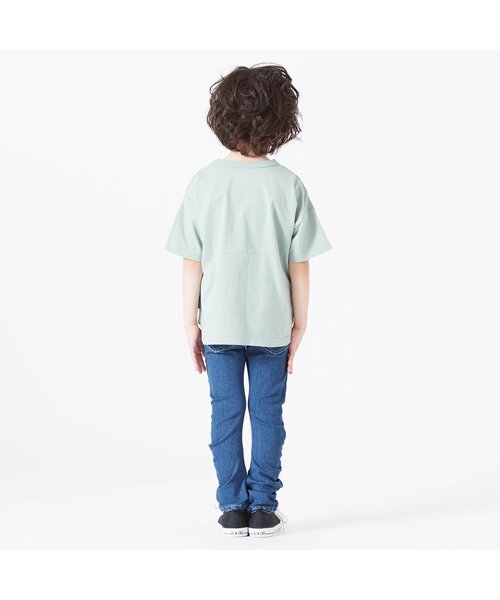 BREEZE（ブリーズ）の「もっとスキニーバナナパンツ_ストレッチ　10分丈（その他パンツ・キッズ・グリーン/ブルー/マスタード/ブラック・90/150/130/110/100/140/120）」の15枚目の写真