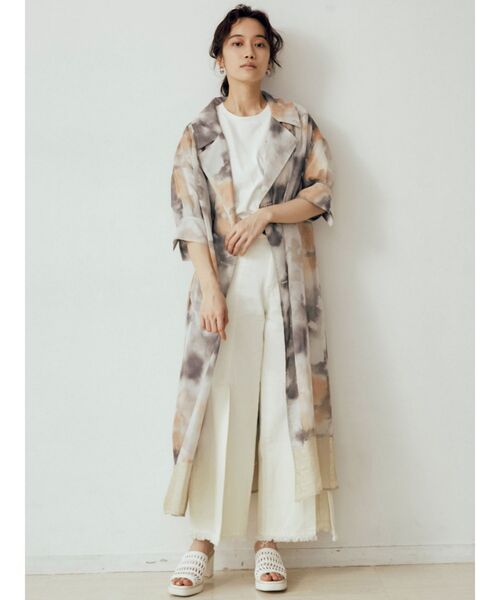 MURUA(ムルーア)の「シアーオーバートレンチコート(トレンチコート・レディース・ホワイト/カーキ/その他1・FREE)」の5枚目の写真