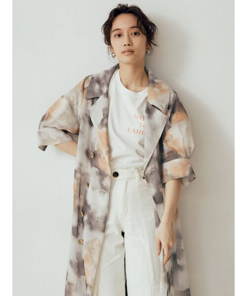 MURUA(ムルーア)の「シアーオーバートレンチコート(トレンチコート・レディース・ホワイト/カーキ/その他1・FREE)」の11枚目の写真