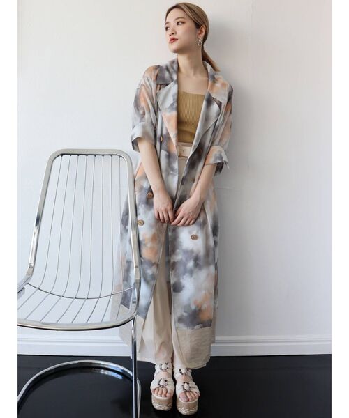 MURUA(ムルーア)の「シアーオーバートレンチコート(トレンチコート・レディース・ホワイト/カーキ/その他1・FREE)」の17枚目の写真