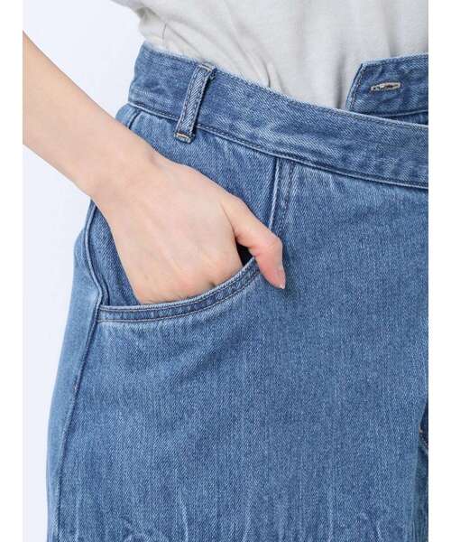 EMODA（エモダ）の「アシンメトリーリンクルスカート（スカート・レディース・ブラック/ブルー・SMALL/MEDIUM）」の15枚目の写真