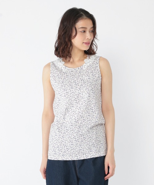 studio CLIP（スタディオクリップ）の「2WAYレースタンクトップ（タンクトップ・レディース・その他2/スモーク/その他1/オフホワイト/ライトグレー・X-LARGE/LARGE/XXX-LARGE/MEDIUM/XX-LARGE）」の6枚目の写真