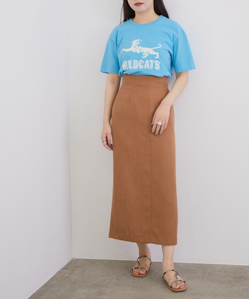 MIXTA（ミクスタ）の「【MIXTA for MADEMOISELLE】ワイルドキャットTシャツ（Tシャツ/カットソー・レディース・キナリ/ブラック/サックスブルー・FREE）」の7枚目の写真