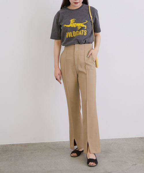 MIXTA（ミクスタ）の「【MIXTA for MADEMOISELLE】ワイルドキャットTシャツ（Tシャツ/カットソー・レディース・キナリ/ブラック/サックスブルー・FREE）」の9枚目の写真