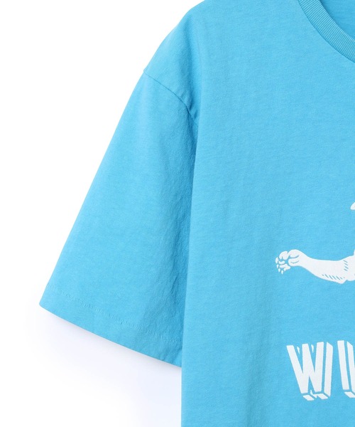 MIXTA（ミクスタ）の「【MIXTA for MADEMOISELLE】ワイルドキャットTシャツ（Tシャツ/カットソー・レディース・キナリ/ブラック/サックスブルー・FREE）」の15枚目の写真