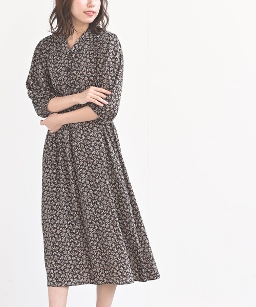 rps（アールピーエス）の「ボリューム袖開襟ワンピース（ワンピース・レディース・ブラック系その他2/ブルー/ブラック/アイボリー・M）」の20枚目の写真