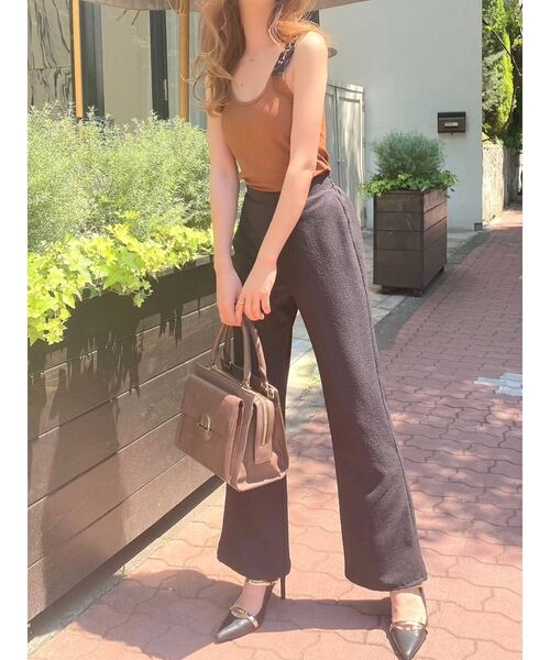 RESEXXY（リゼクシー）の「シャーリングパンツ【セットアップ着用可能】（その他パンツ・レディース・ホワイト/ブラック/ベージュ・FREE）」の17枚目の写真