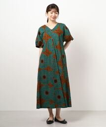 ADAM ET ROPE' | アフリカンプリントワンピース(ワンピース)