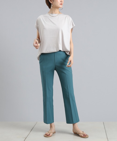 DouDou（ドゥドゥ）の「ワイドビッグT（Tシャツ/カットソー・レディース・オフホワイト/チャコールグレー/グレイッシュベージュ/ピンク・FREE）」の5枚目の写真