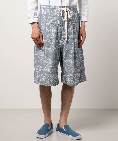 SHINYAKOZUKA（シンヤコヅカ）の「【SHINYA KOZUKA / シンヤコヅカ】21SS SUMMER SHORTS WITH RAYN SPOONER(サマーショーツ)（その他パンツ・メンズ・ホワイト/グリーン・SMALL/MEDIUM）」の5枚目の写真