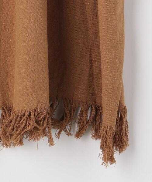 green label relaxing（グリーンレーベルリラクシング）の「[ エムワイエー ] SC MYA フリンジ カフタン ワンピース（ワンピース・レディース・オフホワイト/モカ・FREE）」の14枚目の写真