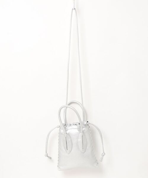 ADD CULUMN（アドカラム）の「■■■【ADD CULUMN/アドカラム】FAKE LEATHERMINI BAG：ショルダーバッグ（ショルダーバッグ・レディース・ブラック/アイボリー/イエロー/シルバー・FREE）」の12枚目の写真