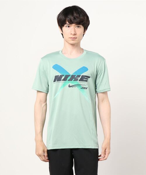 NIKE（ナイキ）の「ナイキ NIKE 半袖機能Tシャツ ナイキ DRI-FIT レッグ PX 2 SU21 S/S Tシャツ（Tシャツ/カットソー・メンズ・レッド/ブラック/グリーン・S/3L/LL/M/L）」の2枚目の写真
