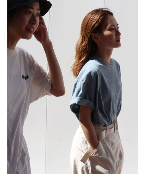 Ungrid（アングリッド）の「【10周年限定】UngridバッグロゴデザインTee（Tシャツ/カットソー・レディース・ブルー/チャコールグレー/オフホワイト・FREE）」の15枚目の写真