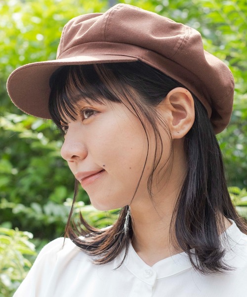 WEGO（ウィゴー）の「WEGO/リネンボリュームキャスケット（キャスケット・レディース・ブラック/ベージュ/キナリ/ブラウン・FREE）」の3枚目の写真