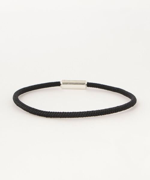 VANQUISH（ヴァンキッシュ）の「METAL TOP RUBBER BRACELET ～JAPAN MADE～　＊（ブレスレット・レディース・ブラック/ピンク/ターコイズブルー・FREE）」の5枚目の写真