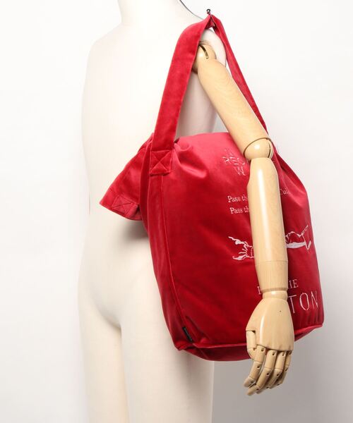 SALON adam et rope'(サロン アダム エ ロペ)の「Bucket tote bag/RILIEVO100【PASS THE BATON】(トートバッグ・レディース・レッド/ピンク系その他/ベージュ・FREE)」の4枚目の写真