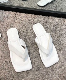 SMILE ORCHID | スクエアトゥトングサンダル(サンダル)