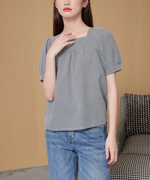 MAISON DE THERESE(メゾン ド テレーズ)の「ブラウス(シャツ/ブラウス・レディース・グリーン/ブラック・M/S)」の16枚目の写真