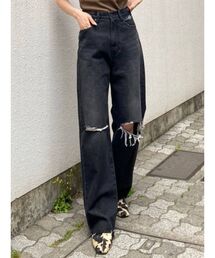 EMODA | ルーズジャストウエストジーンズ(デニムパンツ)