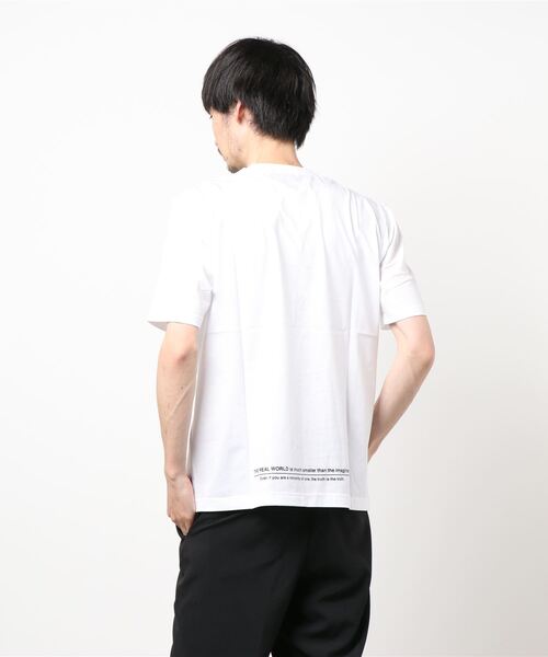 NICOLE CLUB FOR MEN（ニコルクラブフォーメン）の「ダブルシルケットロゴプリントT（Tシャツ/カットソー・メンズ・ホワイト系その他/ホワイト系その他2/ブラック系その他/ブラック系その他2・MEDIUM/LARGE/X-LARGE/XX-LARGE）」の12枚目の写真