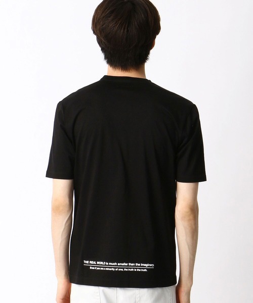 NICOLE CLUB FOR MEN（ニコルクラブフォーメン）の「ダブルシルケットロゴプリントT（Tシャツ/カットソー・メンズ・ホワイト系その他/ホワイト系その他2/ブラック系その他/ブラック系その他2・MEDIUM/LARGE/X-LARGE/XX-LARGE）」の20枚目の写真