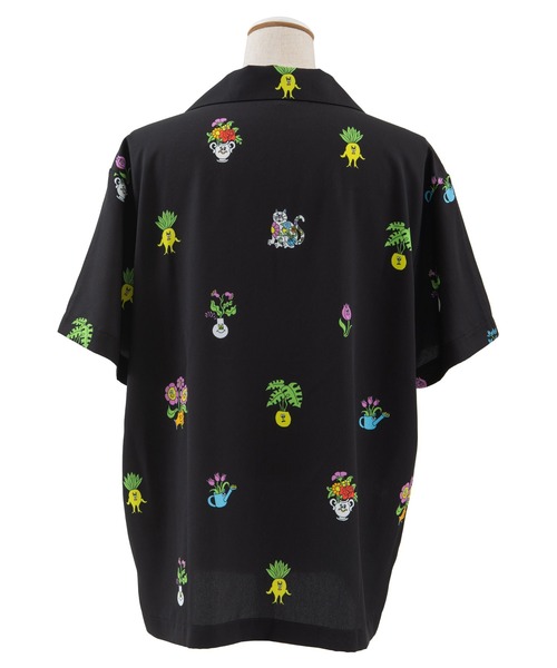 PUNYUS(プニュズ)の「フラワーフレンズ開襟シャツ(シャツ/ブラウス・レディース・ホワイト/ブラック/ピンク・1/2/4/3)」の11枚目の写真