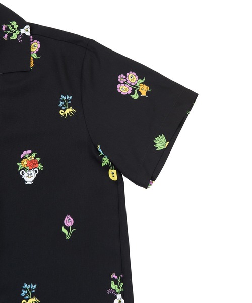 PUNYUS(プニュズ)の「フラワーフレンズ開襟シャツ(シャツ/ブラウス・レディース・ホワイト/ブラック/ピンク・1/2/4/3)」の18枚目の写真