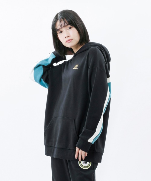 NEW BALANCE（ニューバランス）の「NB Athletics Higher Learning スウェット フーディ―（パーカー・レディース・ライトブルー/ブラック/レッド系その他・SMALL/MEDIUM/LARGE/X-LARGE）」の8枚目の写真