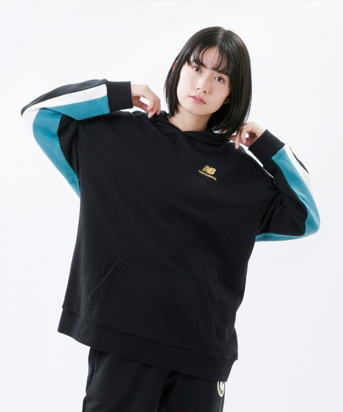 NEW BALANCE（ニューバランス）の「NB Athletics Higher Learning スウェット フーディ―（パーカー・レディース・ライトブルー/ブラック/レッド系その他・SMALL/MEDIUM/LARGE/X-LARGE）」の17枚目の写真