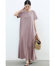 ワンピース ロングワンピース マキシ丈ワンピ ワンピース 半袖 春 夏 レディース 半袖 五分袖 フレンチスリーブ ロングワンピース ノースリーブ カジュアル きれいめ tシャツ