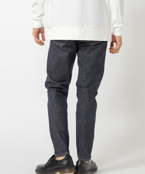 UNION STATION（ユニオンステーション）の「“Monday Thoughts” 【もの思いの月曜日】反応染めハイパワーストレッチスリムストレートデニム（デニムパンツ・メンズ・ネイビー・LL/S/M/L）」の4枚目の写真