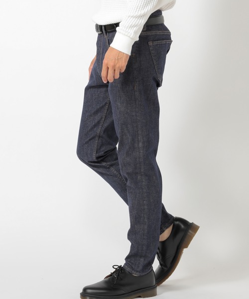 UNION STATION（ユニオンステーション）の「“Monday Thoughts” 【もの思いの月曜日】反応染めハイパワーストレッチスリムストレートデニム（デニムパンツ・メンズ・ネイビー・LL/S/M/L）」の5枚目の写真