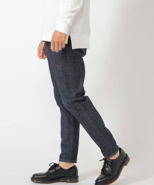 UNION STATION（ユニオンステーション）の「“Monday Thoughts” 【もの思いの月曜日】反応染めハイパワーストレッチスリムストレートデニム（デニムパンツ・メンズ・ネイビー・LL/S/M/L）」の3枚目の写真