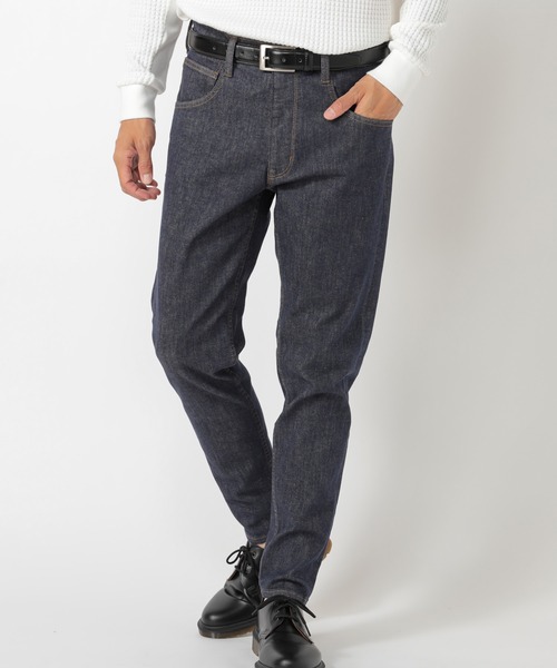 UNION STATION（ユニオンステーション）の「“Monday Thoughts” 【もの思いの月曜日】反応染めハイパワーストレッチスリムストレートデニム（デニムパンツ・メンズ・ネイビー・LL/S/M/L）」の8枚目の写真