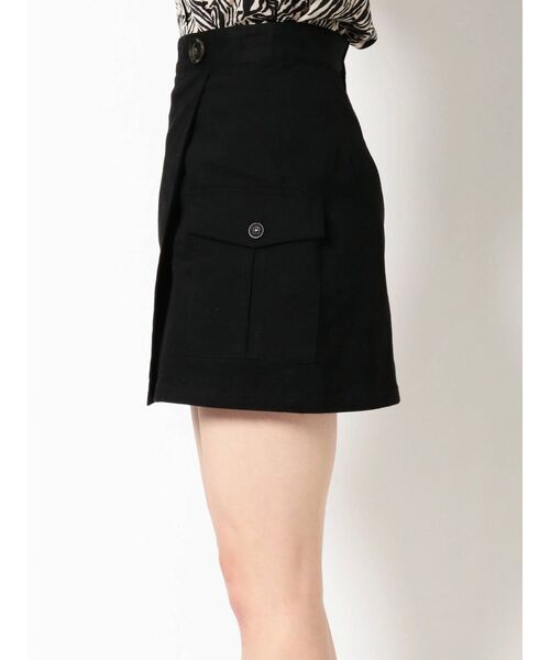 EVRIS（エヴリス）の「パッチポケットトラップミニスカート（スカート・レディース・カーキ/ブラック/アイボリー・MEDIUM/SMALL）」の10枚目の写真