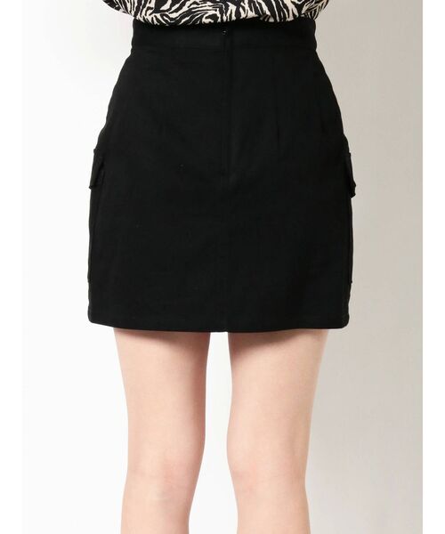 EVRIS（エヴリス）の「パッチポケットトラップミニスカート（スカート・レディース・カーキ/ブラック/アイボリー・MEDIUM/SMALL）」の11枚目の写真