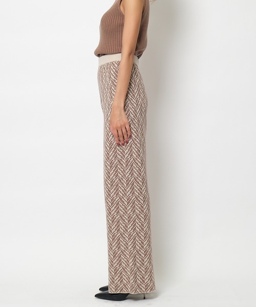 SPIRALGIRL(スパイラルガール)の「ジャガードニットパンツ(その他パンツ・レディース・ブラック/ブラウン・FREE)」の14枚目の写真