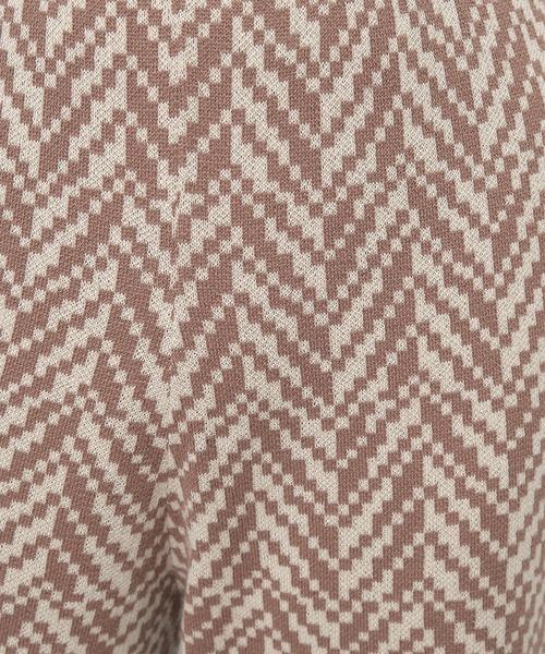 SPIRALGIRL(スパイラルガール)の「ジャガードニットパンツ(その他パンツ・レディース・ブラック/ブラウン・FREE)」の7枚目の写真