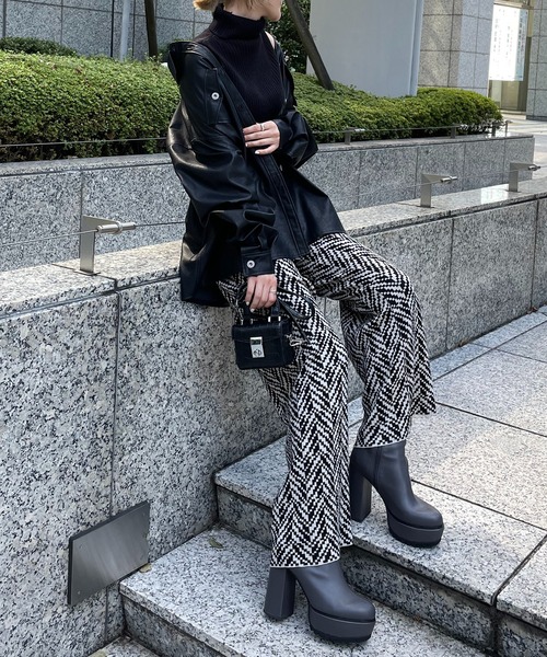 SPIRALGIRL(スパイラルガール)の「ジャガードニットパンツ(その他パンツ・レディース・ブラック/ブラウン・FREE)」の20枚目の写真