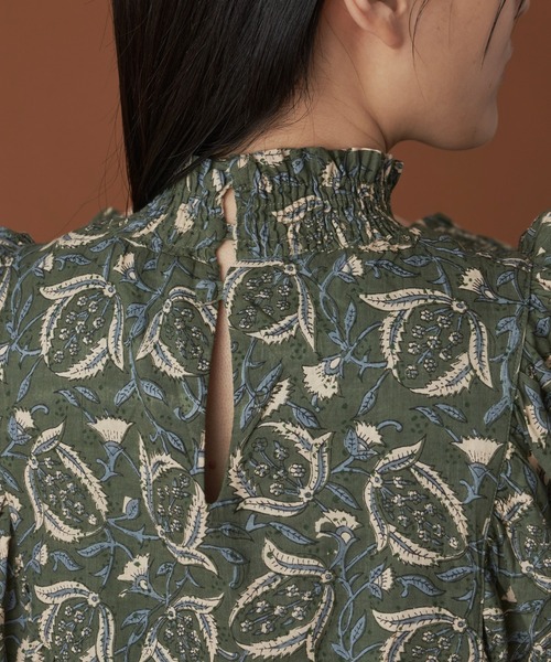 Libra Cue（リブラ キュー）の「ボタニカル柄ワンピース（ワンピース・レディース・ブラック/グリーン・FREE）」の22枚目の写真