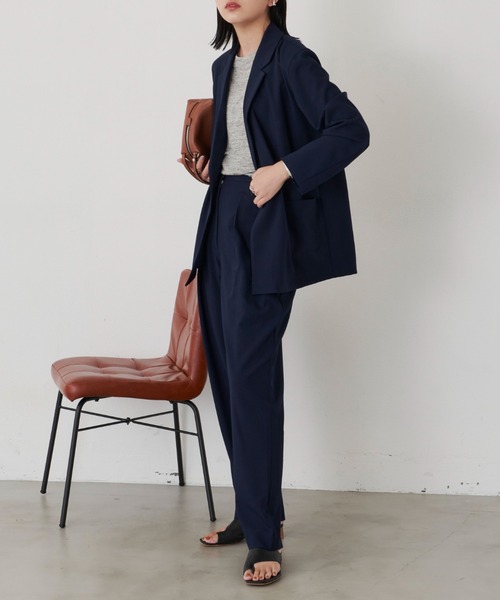 Aunt Marie's（アントマリーズ）の「ツータックパンツ / 低身長向けSサイズ有（スラックス・レディース・ブラック/オレンジ/ネイビー/グリーン/グレー・SMALL/FREE）」の10枚目の写真