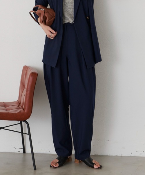 Aunt Marie's（アントマリーズ）の「ツータックパンツ / 低身長向けSサイズ有（スラックス・レディース・ブラック/オレンジ/ネイビー/グリーン/グレー・SMALL/FREE）」の17枚目の写真