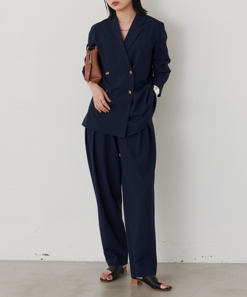 Aunt Marie's（アントマリーズ）の「ツータックパンツ / 低身長向けSサイズ有（スラックス・レディース・ブラック/オレンジ/ネイビー/グリーン/グレー・SMALL/FREE）」の16枚目の写真