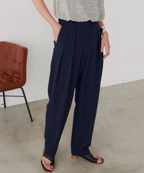 Aunt Marie's（アントマリーズ）の「ツータックパンツ / 低身長向けSサイズ有（スラックス・レディース・ブラック/オレンジ/ネイビー/グリーン/グレー・SMALL/FREE）」の19枚目の写真