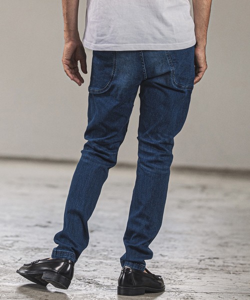 CAMBIO（カンビオ）の「mp9358-Accent Pocket Denim Jodhpurs Pants パンツ（デニムパンツ・メンズ・ブルー/ノンウォッシュ/インディゴブルー・M/S/L）」の7枚目の写真